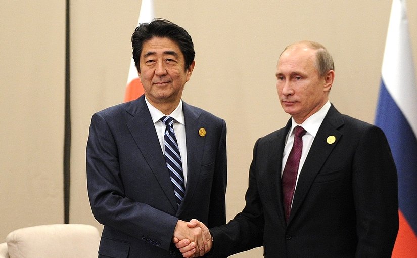 File photo of Japan's Prime Minister Shinzo Abe and Russia's President Vladimir Putin. Source: Kremlin.ru