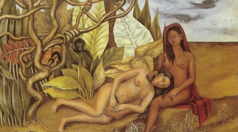 "Two Nudes in the Forest (The Earth Itself)" by Frida Kahlo.