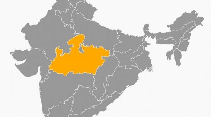 Location of Madhya Pradesh in India. Source: Wikipedia Commons.