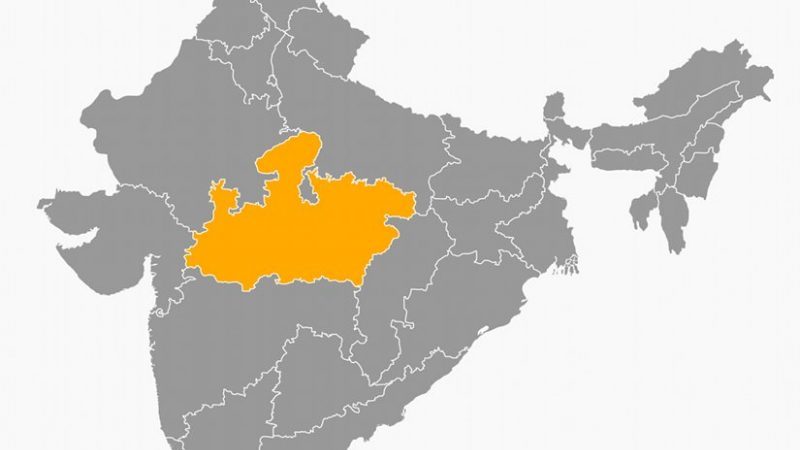 Location of Madhya Pradesh in India. Source: Wikipedia Commons.