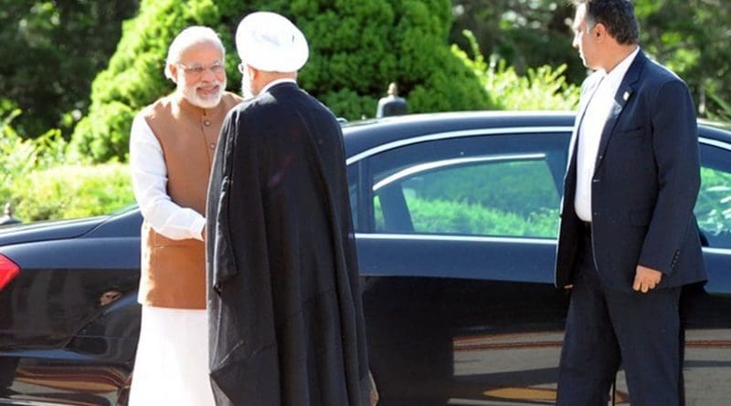 The Prime Minister, Shri Narendra Modi being received by the President of Iran, Mr. Hassan Rouhani, at his Ceremonial Welcome, at Saadabad Palace, in Tehran on May 23, 2016. Photo Credit: India PM Office.