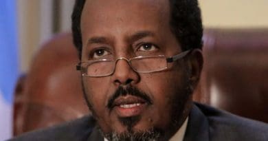 Somalia's President Hassan Sheikh Mohamud. Photo Credit: AMISOM Public Information, Stuart Price, Wikipedia Commons.