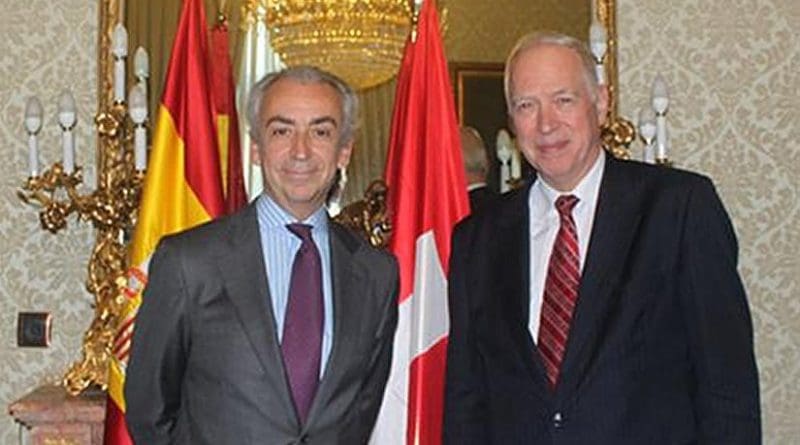 Spain's State Secretary for the Treasury, Miguel Ferre, held a meeting at the headquarters of the Ministry of the Treasury and Public Administration Services with the State Secretary for Financial Affairs of Switzerland, Jacques de Watteville. Photo Credit: Ministerio de Hacienda y Administraciones Públicas