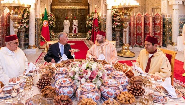 Portuguese president Marcelo Duarte Rebelo de Sousa in Morocco on an official visit to the North African Kingdom at the invitation of King Mohammed VI.