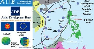 The Asian Infrastructure Investment Bank (AIIB) should fund development of the proposed Trans-ASEAN Gas Pipeline (TAGP) to calm worries regarding Chinese territorial claims to the entire South China Sea. Graphic Credit: Grenatec.