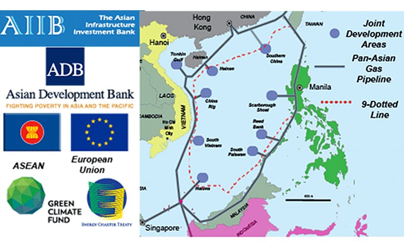 The Asian Infrastructure Investment Bank (AIIB) should fund development of the proposed Trans-ASEAN Gas Pipeline (TAGP) to calm worries regarding Chinese territorial claims to the entire South China Sea. Graphic Credit: Grenatec.