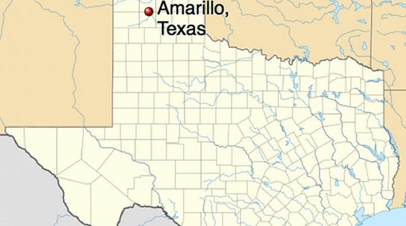 Location of Amarillo, Texas. Source: Wikipedia Commons.