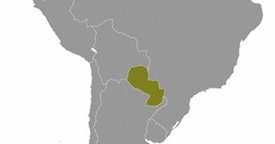 Location of Paraguay. Source: CIA World Factbook.