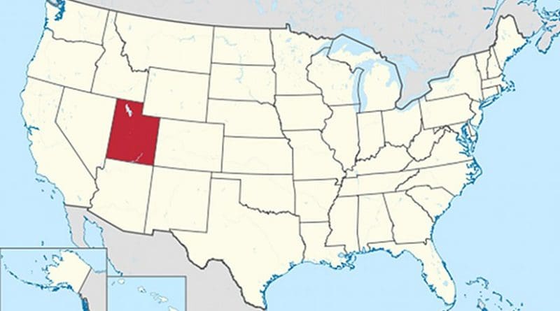 Location of Utah in United States. Source: Wikipedia Commons.