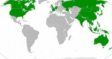 Countries participating in Shangri-La Dialogue. Source: Wikipedia Commons.