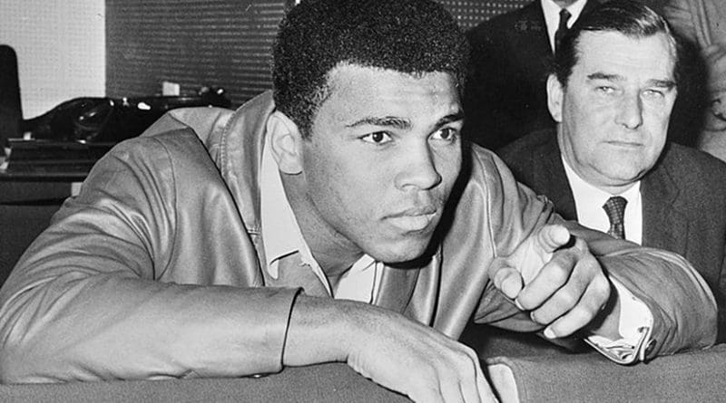 Muhammad Ali in 1966. Source: Dutch National Archives, The Hague, Fotocollectie Algemeen Nederlands Persbureau (ANEFO), Wikipedia Commons.