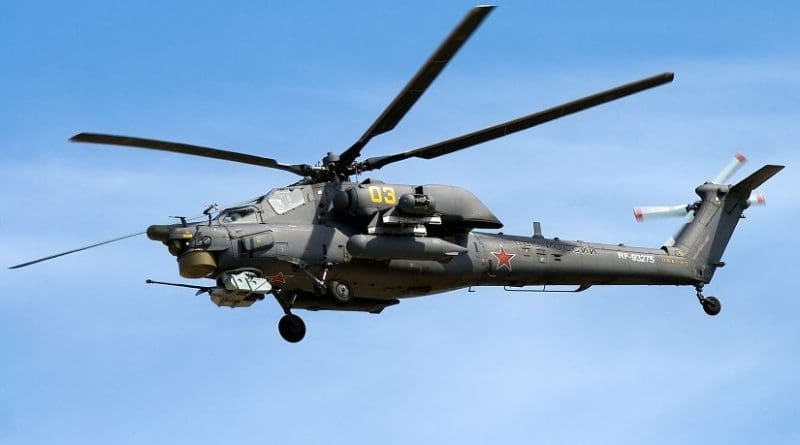 Russia's Mi-28NE "Night Hunter" military helicopter. File photo by Artem Katranzhi, Wikipedia Commons.