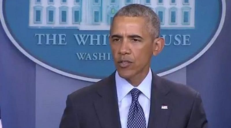 US President Barack Obama. Photo Credit: Screenshot from White House video.