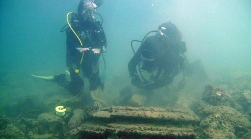 The ancient underwater remains of a long lost Greek city were in fact created by a naturally occurring phenomenon -- according to joint research from the University of East Anglia and the University of Athens (Greece). Credit University of Athens