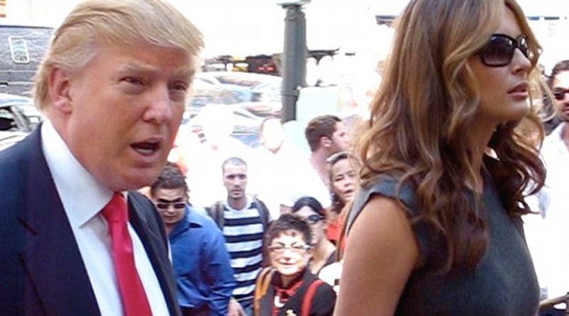 Melania and Donald Trump. File photo by Boss Tweed, Wikipedia Commons.