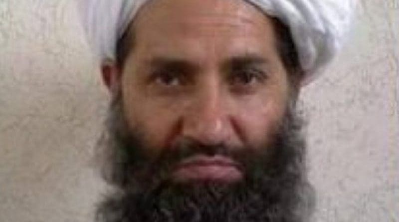 Taliban leader Haibatullah Akhundzada (Akhunzada). Source: Wikipedia Commons.
