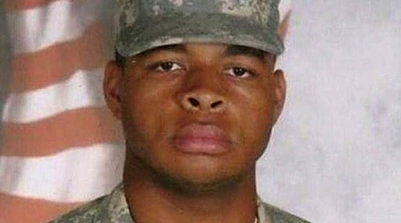Micah Xavier Johnson in 2009. Photo Credit: US Army
