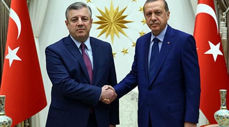 Georgia’s PM Giorgi Kvirikashvili and Turkish President Recep Tayyip Erdoğan, Ankara, July 19, 2016. Photo: Turkish president’s office