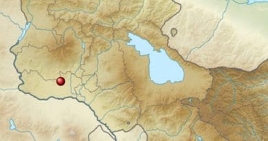 Location of Metsamor Nuclear Power Plant in Armenia. Source: Wikipedia Commons.