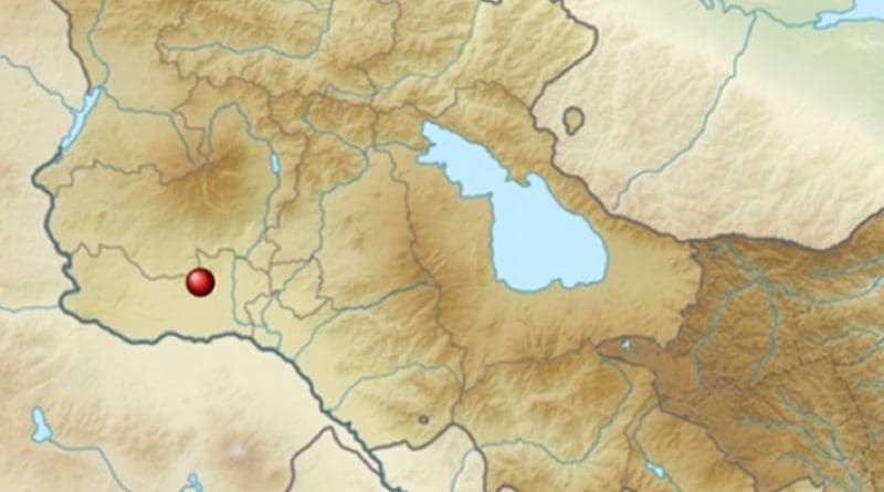 Location of Metsamor Nuclear Power Plant in Armenia. Source: Wikipedia Commons.