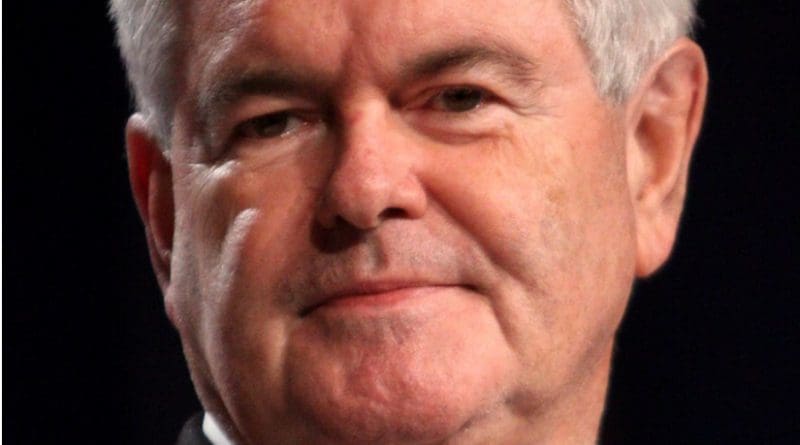 Newt Gingrich. Photo by Gage Skidmore, Wikipedia Commons.