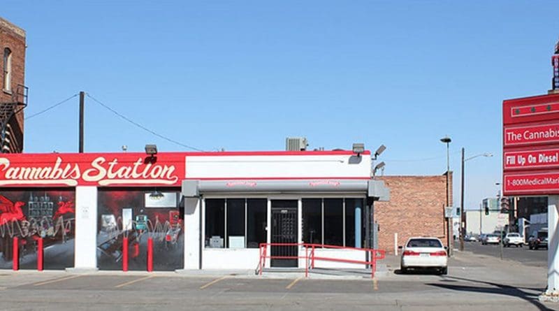 Cannabis (marijuana) dispensary in Denver. Photo by Jeffrey Beall, Wikipedia Commons.