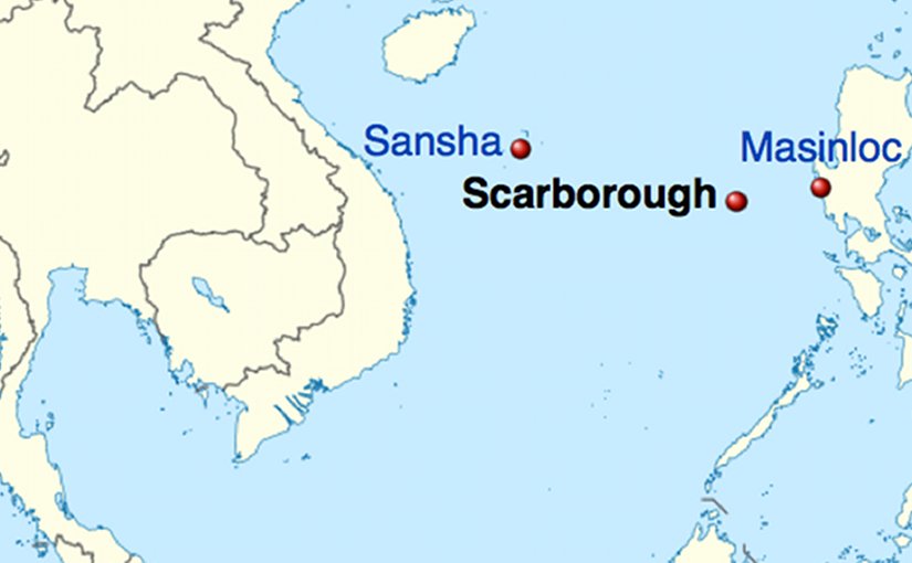 Location of Scarborough Shoal. Source: Wikipedia Commons.