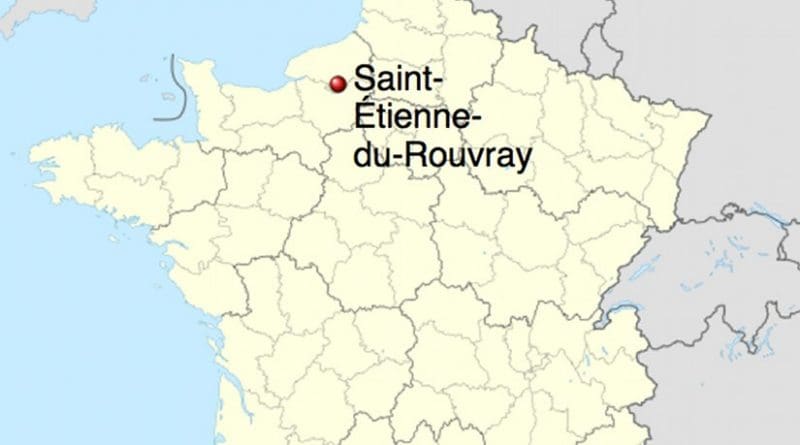 Location of Saint-Étienne-du-Rouvray, France. Source: WIkipedia Commons.