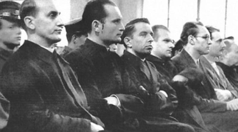 Stepinac at his trial. Photo: Wikimedia Commons