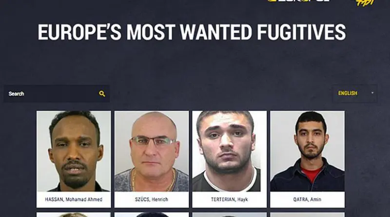 Europol's Most Wanted Website: http://www.eumostwanted.eu/)