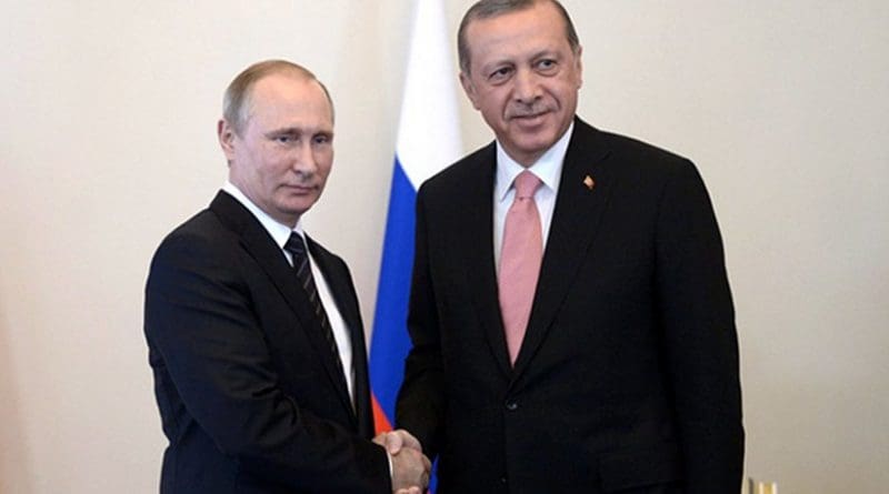 Russian President Vladimir Putin and Turkish President Recep Tayyip Erdogan. Source: Kremlin.ru