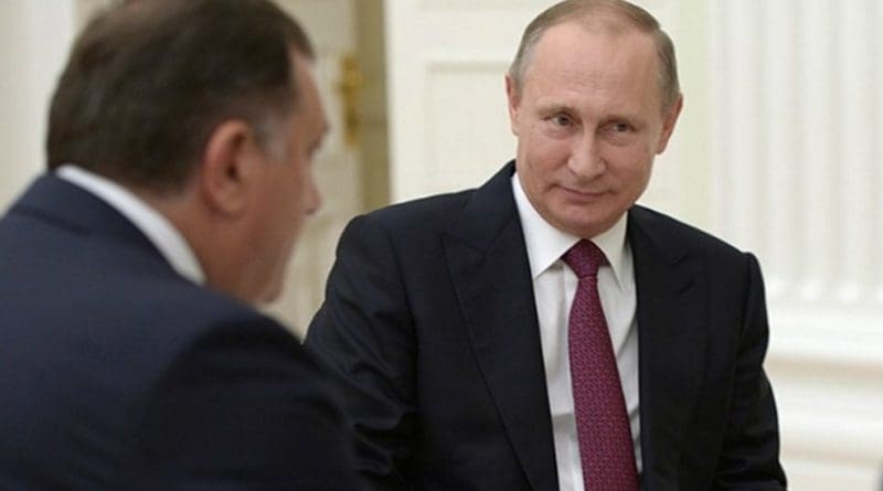 President of Republika Srpska, Milorad Dodik, with Russian President Vladimir Putin. Photo: kremlin.ru