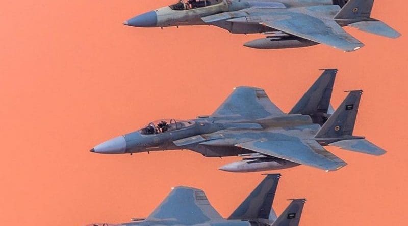 Saudi Arabian F-15C aircraft. Photo by Saudi88hawk, Wikipedia Commons.
