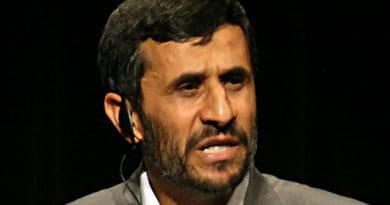 Iran's Mahmoud Ahmadinejad. Photo by Daniella Zalcman, Wikipedia Commons.
