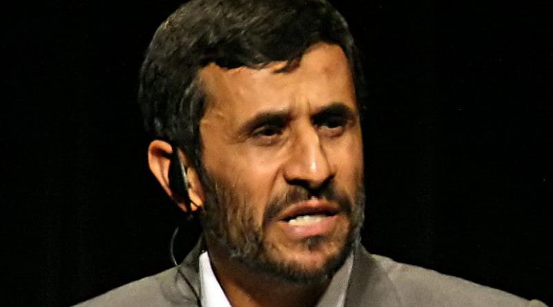 Iran's Mahmoud Ahmadinejad. Photo by Daniella Zalcman, Wikipedia Commons.