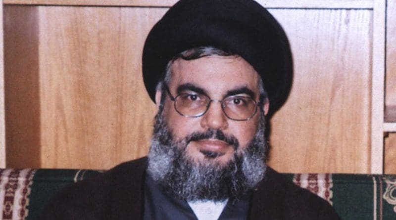 Hezbollah Secretary General Seyyed Hassan Nasrallah. Photo Rainwiki, Wikipedia Commons.