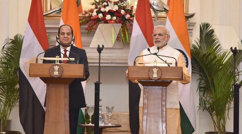 Egyptian President Abdel Fattah Al-Sisi and India's Prime Minister Narendra Modi. Photo Credit: India PM office.