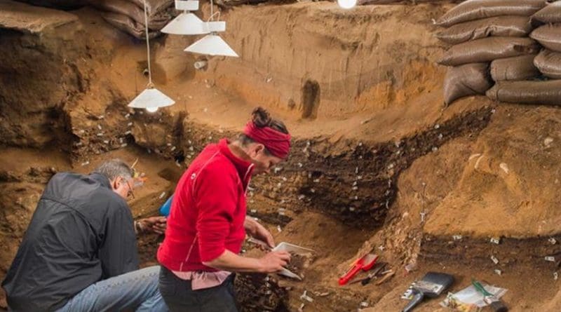 Findings in South Africa show that innovation among early humans was not primarily driven by climate change. The photo shows researchers at work in Blombos Cave, South Africa. Credit Photo: Magnus Haaland, University of Bergen