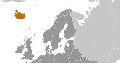 Location of Iceland. Source: CIA World Factbook.