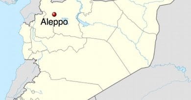 Location of Aleppo in Syria. Source: Wikipedia Commons.