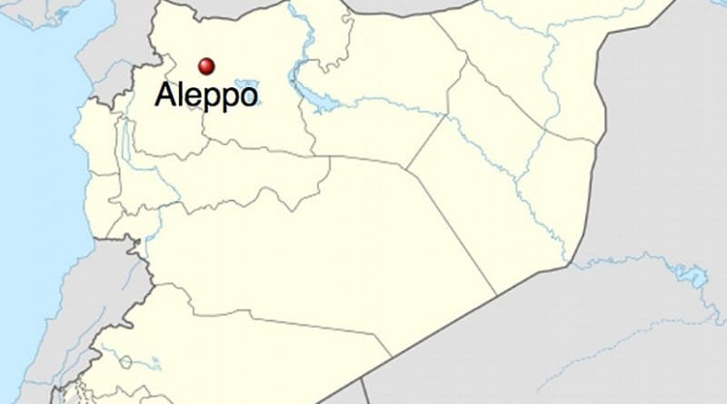 Location of Aleppo in Syria. Source: Wikipedia Commons.