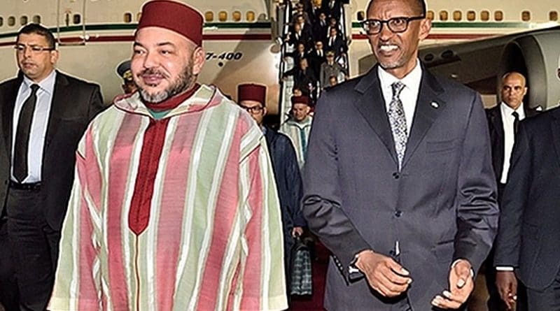 Morocco's King Mohammed IV and Rwandan President Paul Kagamé.