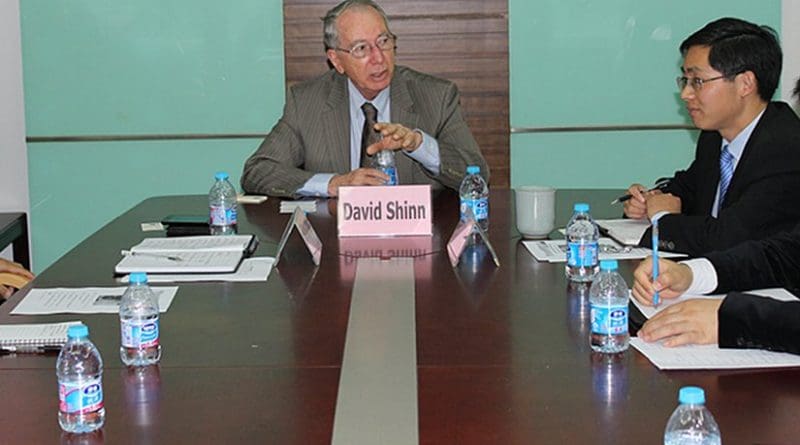 David Shinn, an Adjunct Professor in the Elliott School of International Affairs, a former U.S. Ambassador to Ethiopia and Burkina Faso, and previously served as a Director of the Office of East African Affairs in Washington. Photo Credit: David Shinn.