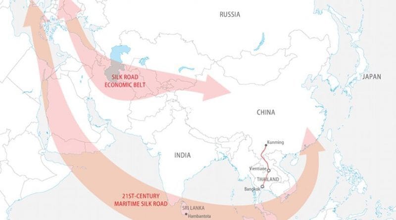 China’s Silk Road Economic Belt and the 21st-Century Maritime Silk Road. Credit: FPRI