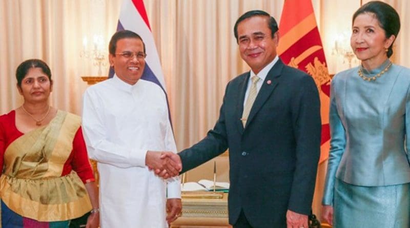 Sri Lanka's President Maithripala Sirisena and Thailand's Prime Minister Prayut Chan-o-cha. Photo Credit: Sri Lanka government.
