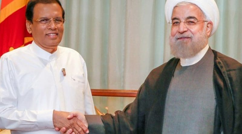 Sri Lanka's Maithripala Sirisena and Iran's Hassan Rouhani. Photo Credit: Sri Lanka government.