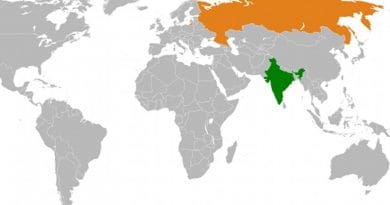 Locations of India and Russia. Source: Wikipedia Commons.
