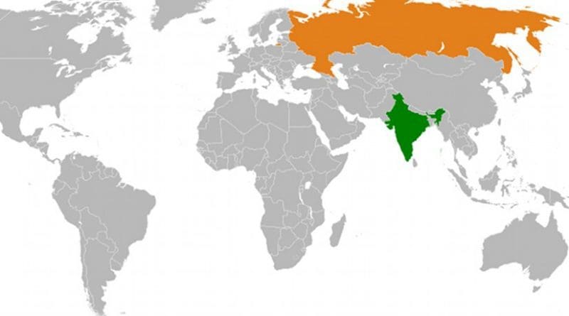 Locations of India and Russia. Source: Wikipedia Commons.