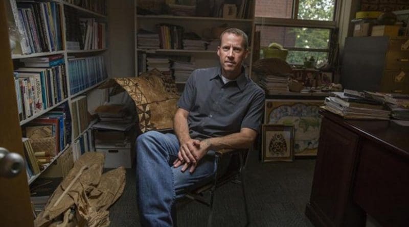 University of Oregon anthropologist Scott Fitzpatrick was part of a three-member team that tapped climate data and computer simulations to try to understand how early seafarers, some 3,400 years ago, traveled to and settled the islands of Remote Oceania. Credit Photo by Charlie Litchfield
