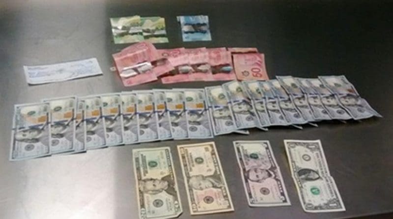 Part of the record interception of USD 450 million made by customs officers in Toluca, Mexico. Photo Credit: INTERPOL